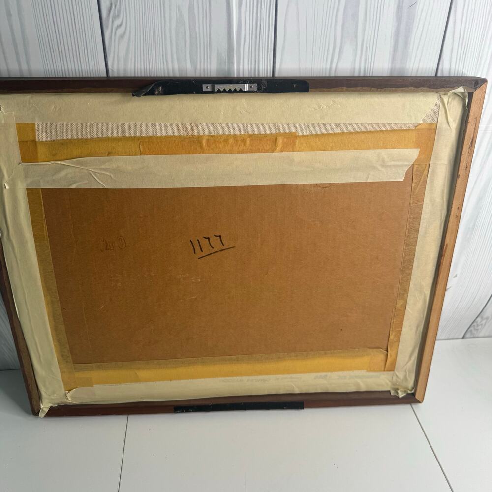 1980s Framed Vintage Dimensions Crewel Victorian Street Charles Wysocki 17x20 - Picture 9 of 12